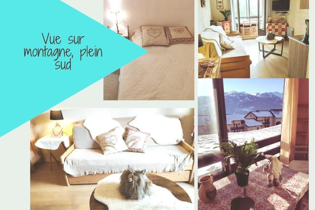 Ferienwohnung Petit Cocon Plein Sud Vue Montagnes Lesclesdenicole Barcelonnette Exterior foto
